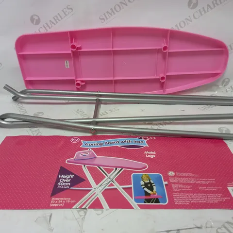 KIDS PINK TOY IRONING BOARD & IRON