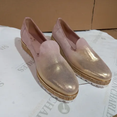 MODA IN PELLE ELRORI ROSE GOLD OMBRE LEATHER SIZE 7