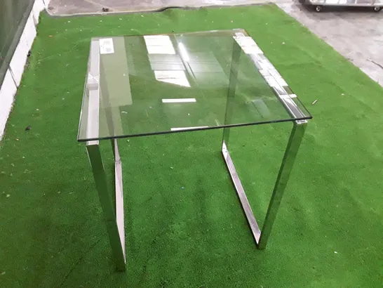 GLASS SIDE TABLE