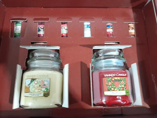 BOXED YANKEE CANDLE SET OF 8 