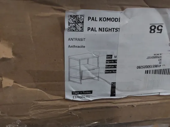 BOXED PAL NIGHTSTAND - ANTHRACITE (1 BOX)