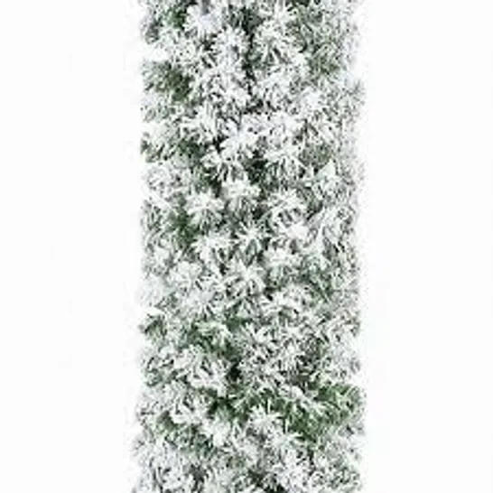 BOXED NEO CHRISTMAS FLOCKED DOORWAY ARCH TREE GARLAND WITH WALL PINE TIPS BUSHY XMAS OUTDOOR INDOOR HOME DÉCOR (SINGLE)