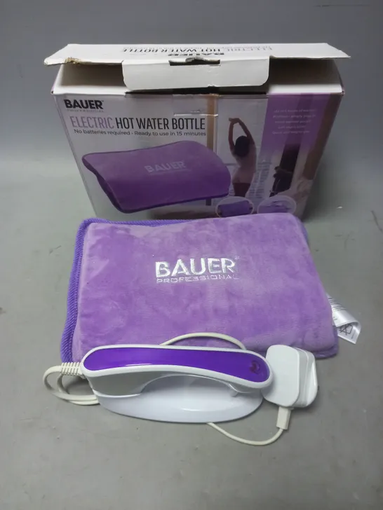 BAUER ELECTRIC HOT WATER BOTTLE PURPLE