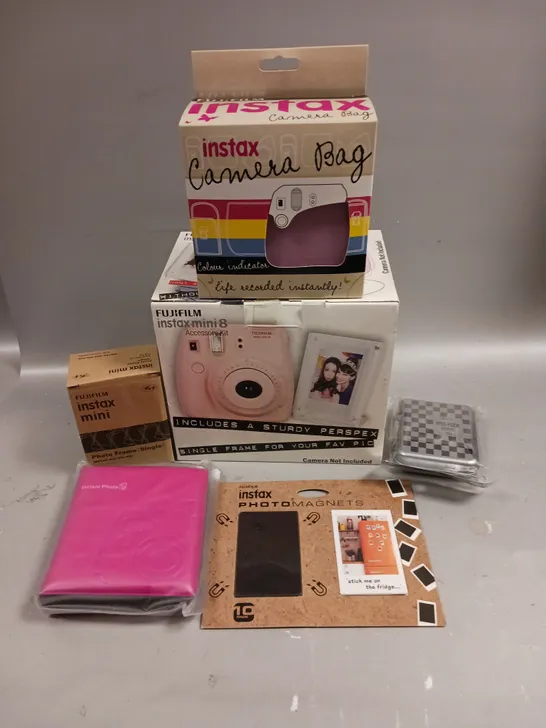 BOXED FUJIFILM INSTAX MINI 8 ACCESSORY KIT - PINK 