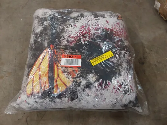 BAGGED MONARCH BUTTERFLIES VOL.2 WATERCOLOUR SCATTER CUSHION WITH FILLING 