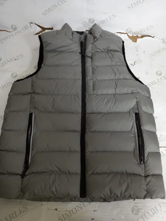 GYM KING LIGHT GREY GILET - MEDIUM