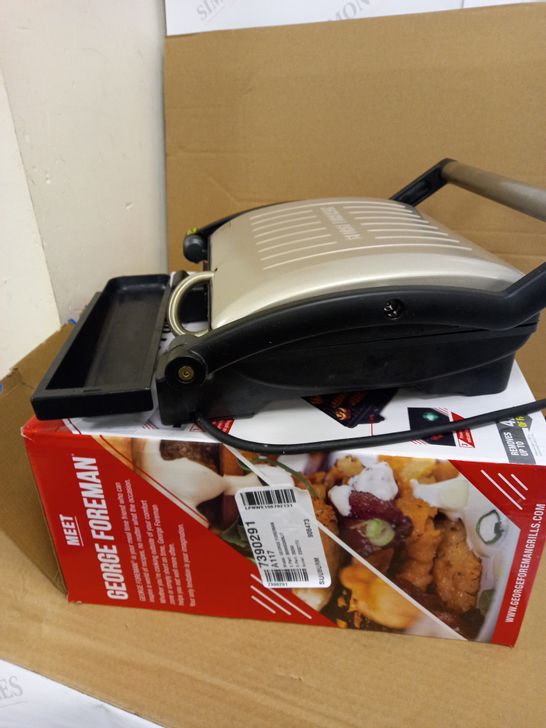 GEORGE FOREMAN FLEXE ELECTRIC GRILL