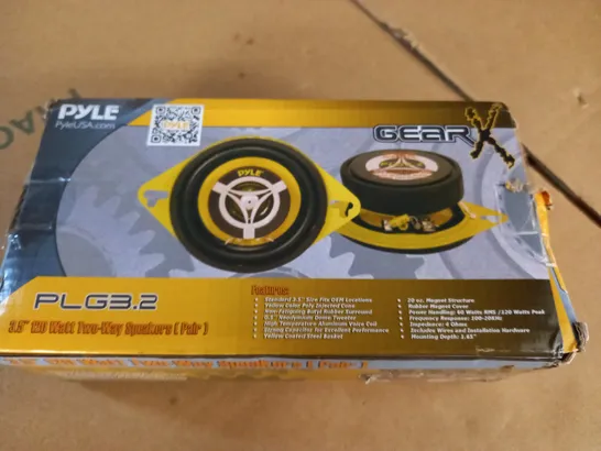 BOXED PYLE PLG3.2 3.5" 120W TWO WAY SPEAKER PAIR