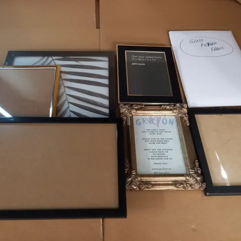 LOT OF 7 ASSORTED PICTURE FRAMES