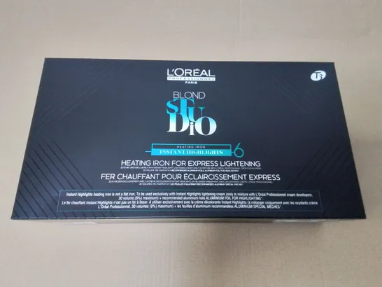 BOXED LOREAL BLOND STUDIO HEATING IRON