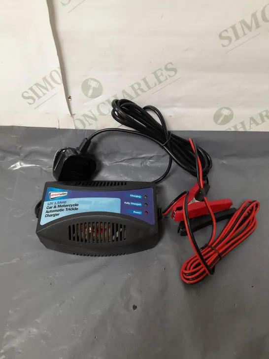 STREETWISE CAR AND MOTORCYCLE AUTOMATIC TRICKLE CHARGER 12V 1.5 AMP