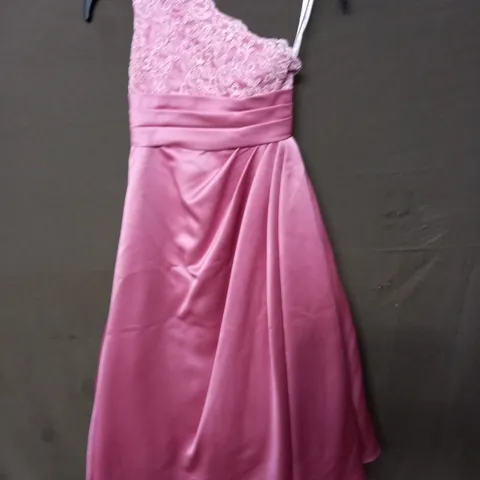 MARK LESLEY PINK EMBELLISHED OCCASIONAL DRESS - SIZE 6