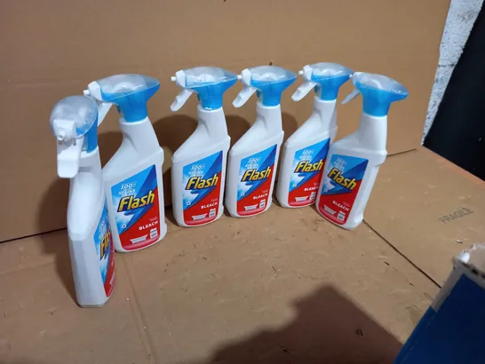 6 ASSORTED FLASH BLEACH/GRIME REMOVERS