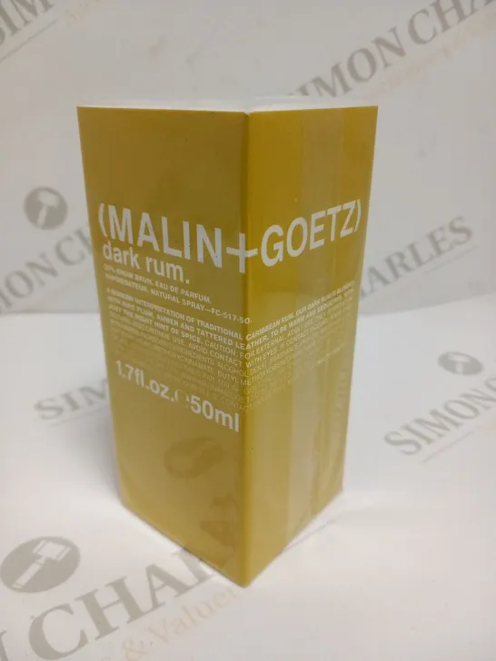 BOXED AND SEALED MALIN+GOETZ DARK RUM EAU DE PARFUM 50ML