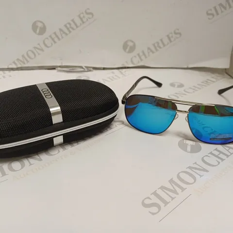 BOXED AUDI BRANDED POLARIZED AVIATOR STYLE SUNGLASSES 