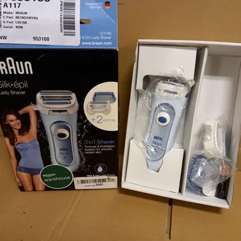 BRAUN SILK LADY SHAVER WET & DRY LS 5160