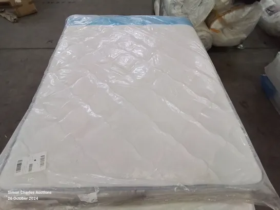 BAGGED DESIGNER DOUBLE 135CM AIRSPRUNG LUXURY QUILTED MEDIUM MATTRESS RRP £229