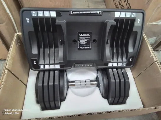 BOXED HALF HUMAN ADJUSTABLE DUMBELLS 