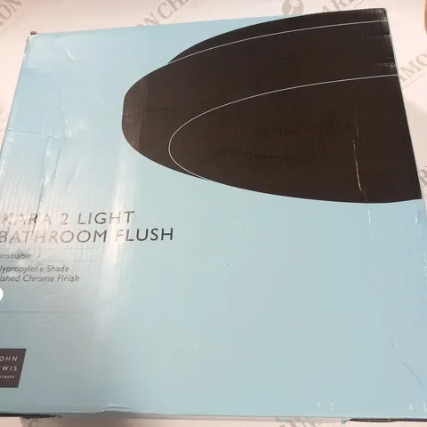 BOXED JOHN LEWIS KARA 2LIGHT BATHROOM FLUSH