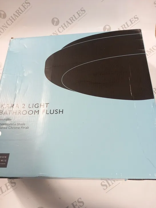 BOXED JOHN LEWIS KARA 2LIGHT BATHROOM FLUSH