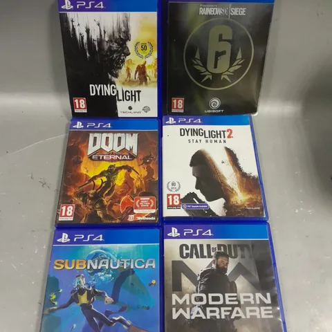 APPROXIMATELY 10 ASSORTED PLAYSTATION 4 VIDEO GAMES TO INCLUDE DYING LIGHT 2, MAD MAX, HORIZON ZERO DAWN ETC 