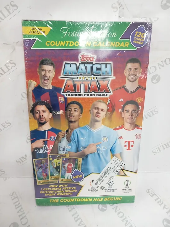 TOPPS MATCH ATTAX TRADING GAME FESTIVE EDITION COUNTDOWN CALENDER SEASON 2023/2024