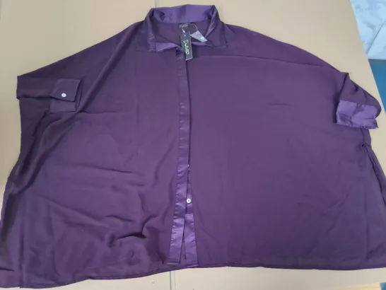 BRAND NEW DESTELLO OVERSIZED PURPLE SHIRT - UK 12