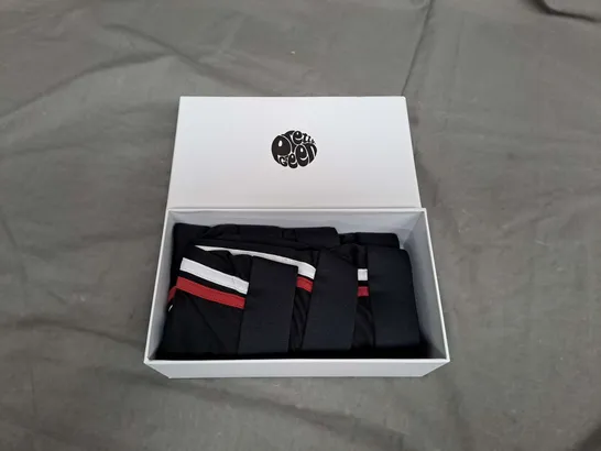 BOXED PRETTY GREEN SET OF 3 BLACK BOXERS - SMALL