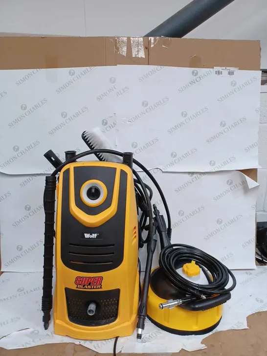 BOXED WOLF SUPER BLASTER PRESSURE WASHER YELLOW 