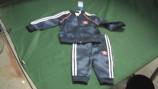 ADIDAS BLUE/RED TRACKSUIT 6-9 MONTHS