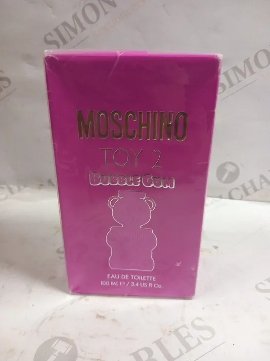 BOXED MOSCHINO TOY 2 BUBBLE GUM EAU DE TOILETTE 100ML 