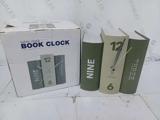 BOXED KARLSSON BOOK CLOCK