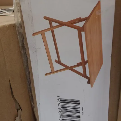 BOXED DENIA FOLDING WOODEN TABLE 