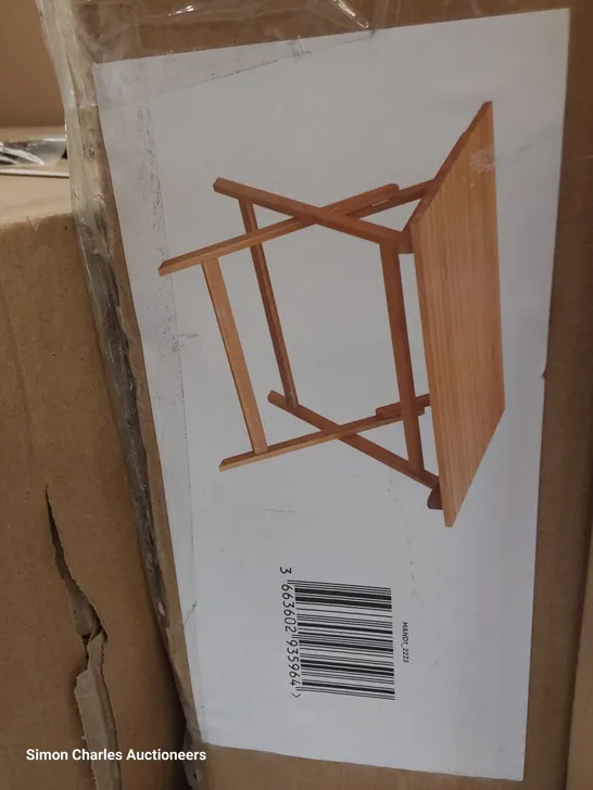 BOXED DENIA FOLDING WOODEN TABLE 