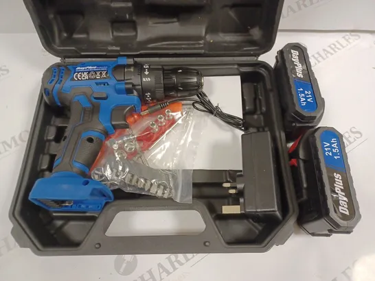 DAYPLUS CORDLESS DRILL WITH A PAIR OF BATTERIES