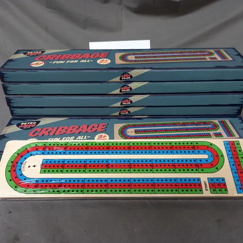 RETRO GAMES X6 CRIBBAGE BOARDS