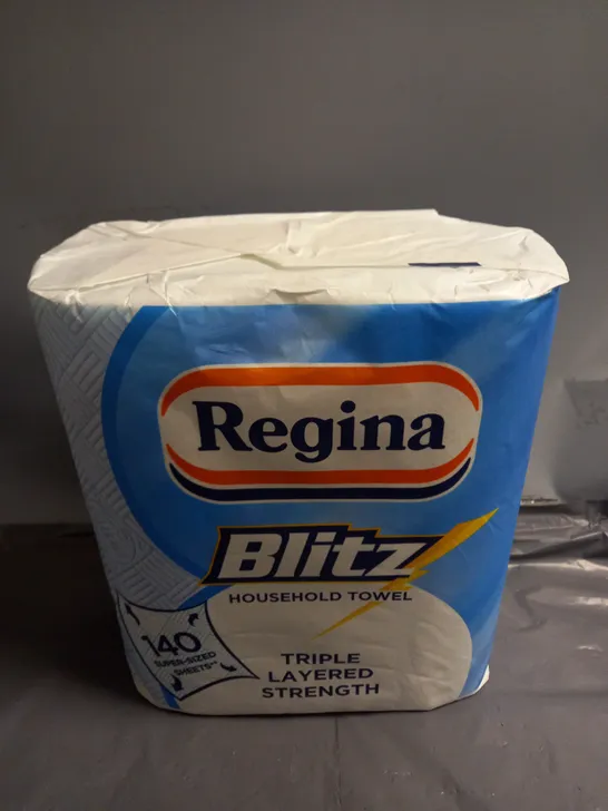 4 REGINA 2 PACKS BLITZ HOUSEHOLD TOWELS