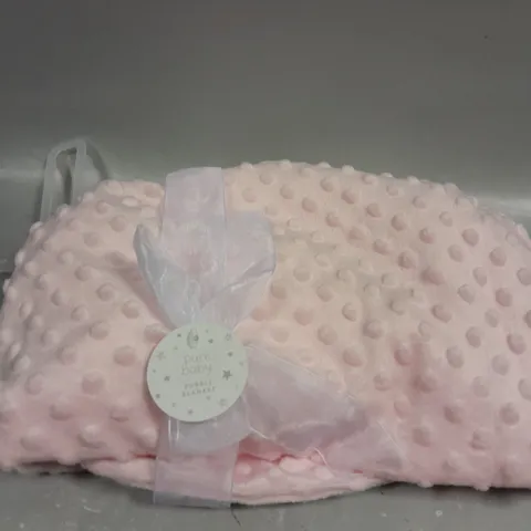 PURE BABY BUBBLE BLANKET IN PINK 