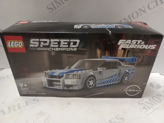 BOXED LEGO SPEED CHAMPIONS 2 FAST 2 FURIOUS NISSAN SKYLINE 76917 RRP £20.5