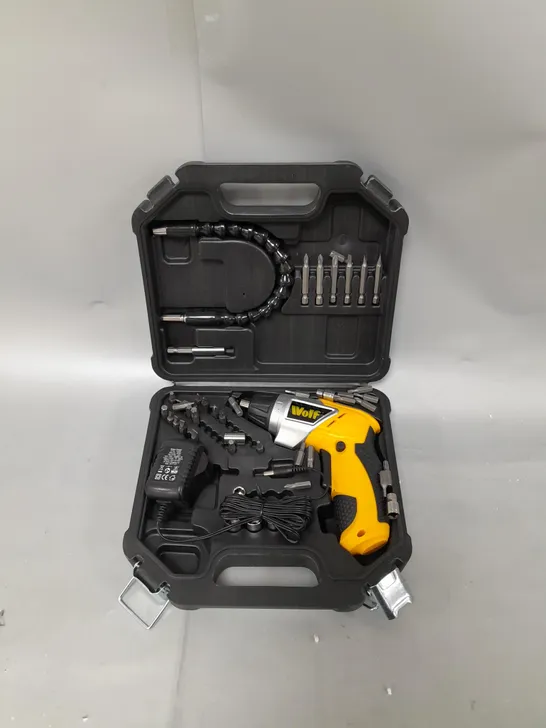 BOXED WOLF 3.6V CORDLESS SCREWDRIVER KIT