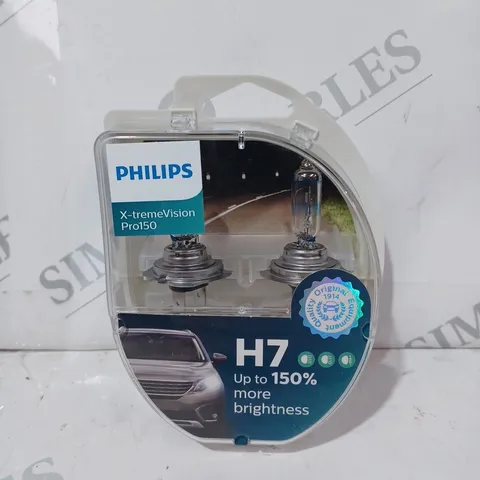 BOXED PHILIPS X-TREMEVISION PRO150 H7 CAR HEADLIGHT BULB