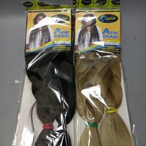 BOX OF APPROX. 20 SEALED OLIVIA HAIR PIECES IN ASSORTED COLOURS AND STYLES
