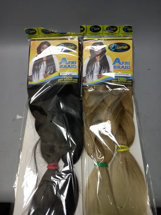 BOX OF APPROX. 20 SEALED OLIVIA HAIR PIECES IN ASSORTED COLOURS AND STYLES