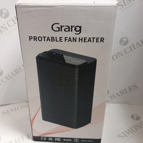 BOXED GRARG PORTABLE FAN HEATER