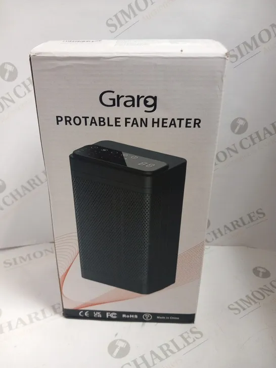 BOXED GRARG PORTABLE FAN HEATER