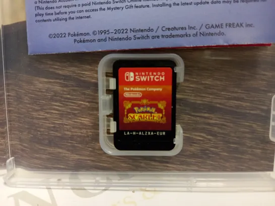 NINTENDO SWITCH POKEMON SCARLET GAME