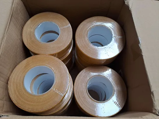 LOT OF 24 ROLLS OF 50MMX50M DOUBLE SIDED CLOTH TAPE