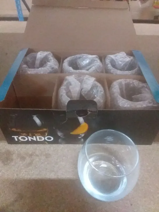 BOXED TONDO GLASSES X6 AT-EMP364