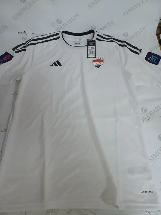 ADIDAS IRAQ FOOTBALL TEAM SHIRT - LARGE