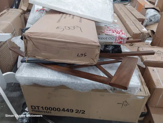 PALLET OF ASSORTED BOXED FURNITURE PARTS INCLUDING DINING TABLES & CHAIRS